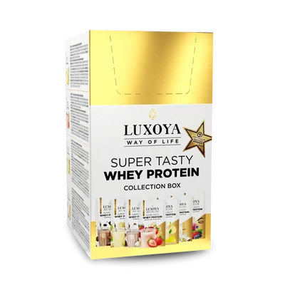 SUPER TASTY WHEY PROTEIN - PRÉMIUM FEHÉRJE ITALPOR Collection Box / Gyűjtődoboz 7x30 g (7x1 íz)