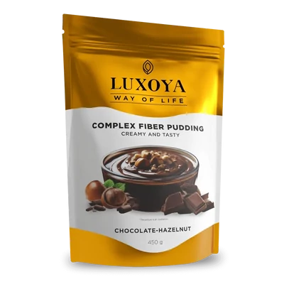 COMPLEX FIBER PUDDING - ROSTPUDING FEHÉRJÉVEL 450 g - Csokoládé-mogyoró ízű