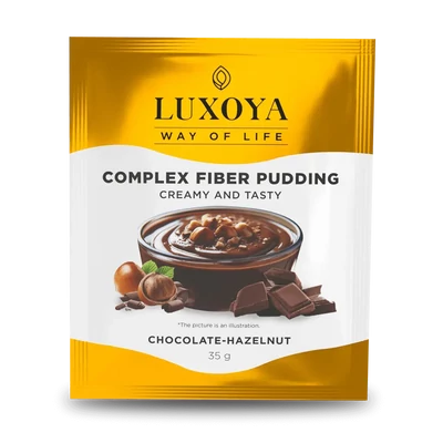 COMPLEX FIBER PUDDING - ROSTPUDING FEHÉRJÉVEL 35 g - Csokoládé-mogyoró ízű