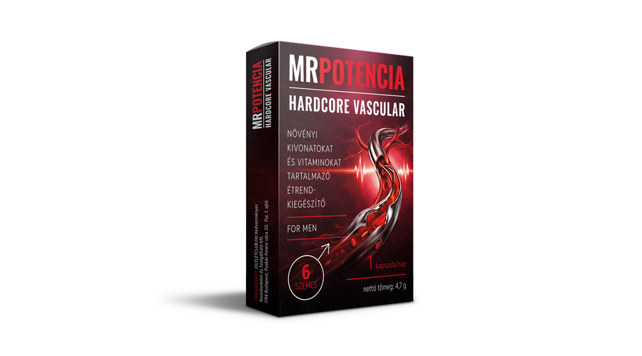 MRPOTENCIA HARDCORE VASCULAR – 6 DB – EXTRA ERŐS férfi potencia kapszula MRPOTENCIA HARDCORE VASCULAR – 6 DB – EXTRA ERŐS férfi potencia kapszula