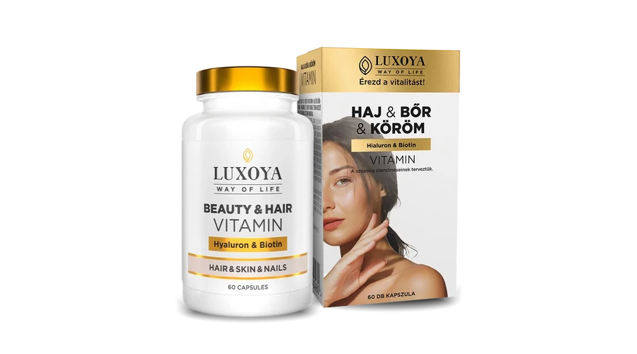 LUXOYA - BEAUTY & HAIR VITAMIN - HAJ & BŐR & KÖRÖM VITAMIN 60 db