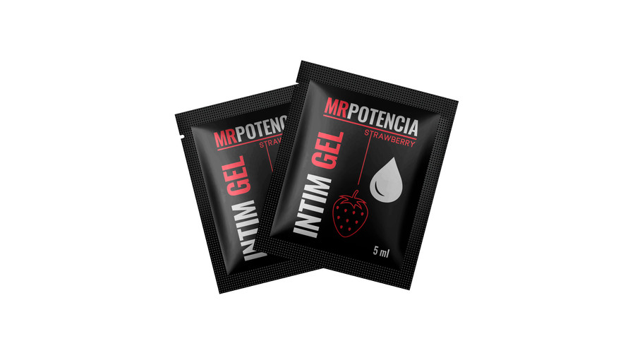 MRPOTENCIA STRAWBERRY INTIM GEL síkosító - 5 ML