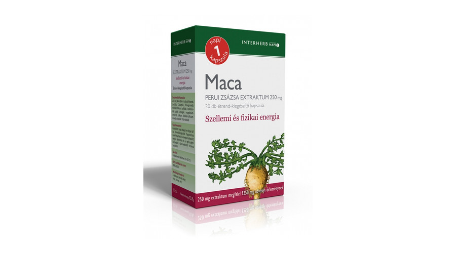INTERHERB MACA PERUI ZSÁZSA KAPSZULA - 30 DB INTERHERB MACA PERUI ZSÁZSA KAPSZULA - 30 DB