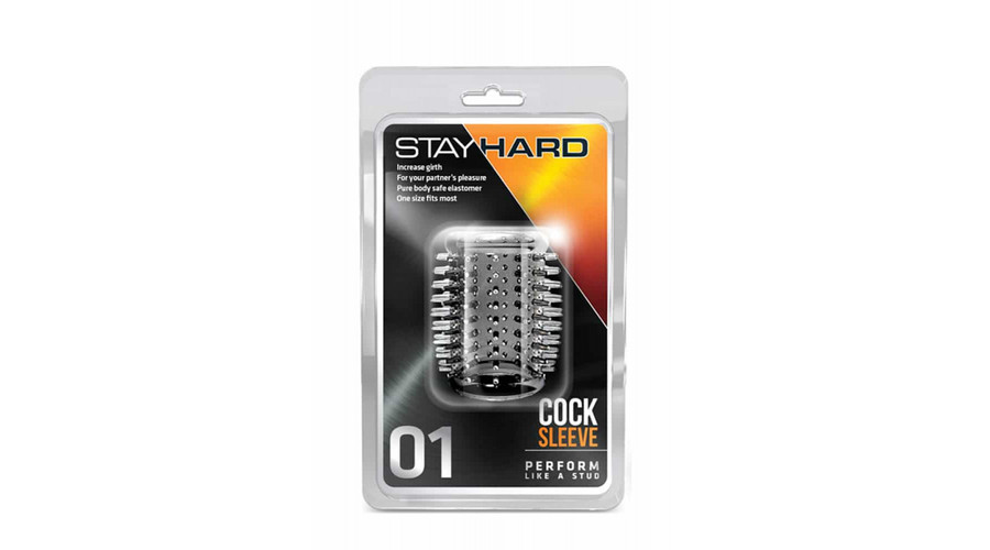 STAY HARD - COCK SLEEVE 01 CLEAR PÉNISZGYŰRŰ - 1 DB STAY HARD - COCK SLEEVE 01 CLEAR PÉNISZGYŰRŰ - 1 DB