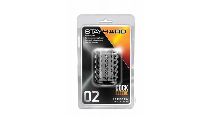 STAY HARD - COCK SLEEVE 02 CLEAR PÉNISZ GYŰRŰ - 1 DB STAY HARD - COCK SLEEVE 02 CLEAR PÉNISZ GYŰRŰ - 1 DB