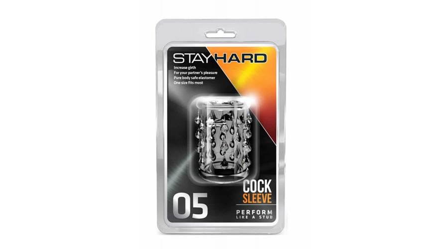 STAY HARD - COCK SLEEVE 05 CLEAR PÉNISZ GYŰRŰ - 1 DB STAY HARD - COCK SLEEVE 05 CLEAR PÉNISZ GYŰRŰ - 1 DB