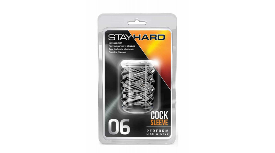 STAY HARD - COCK SLEEVE 06 CLEAR PÉNISZGYŰRŰ - 1 DB STAY HARD - COCK SLEEVE 06 CLEAR PÉNISZGYŰRŰ - 1 DB