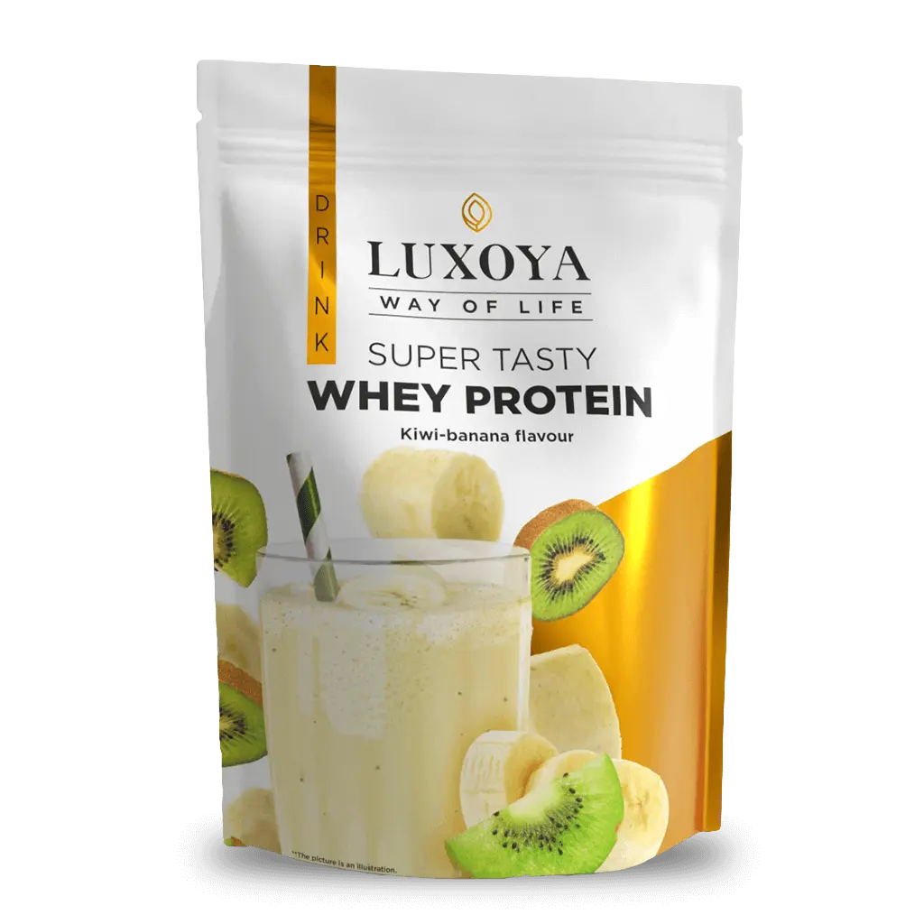 SUPER TASTY WHEY PROTEIN - PRÉMIUM FEHÉRJE ITALPOR 450 g DOY - Kivi-banán ízű