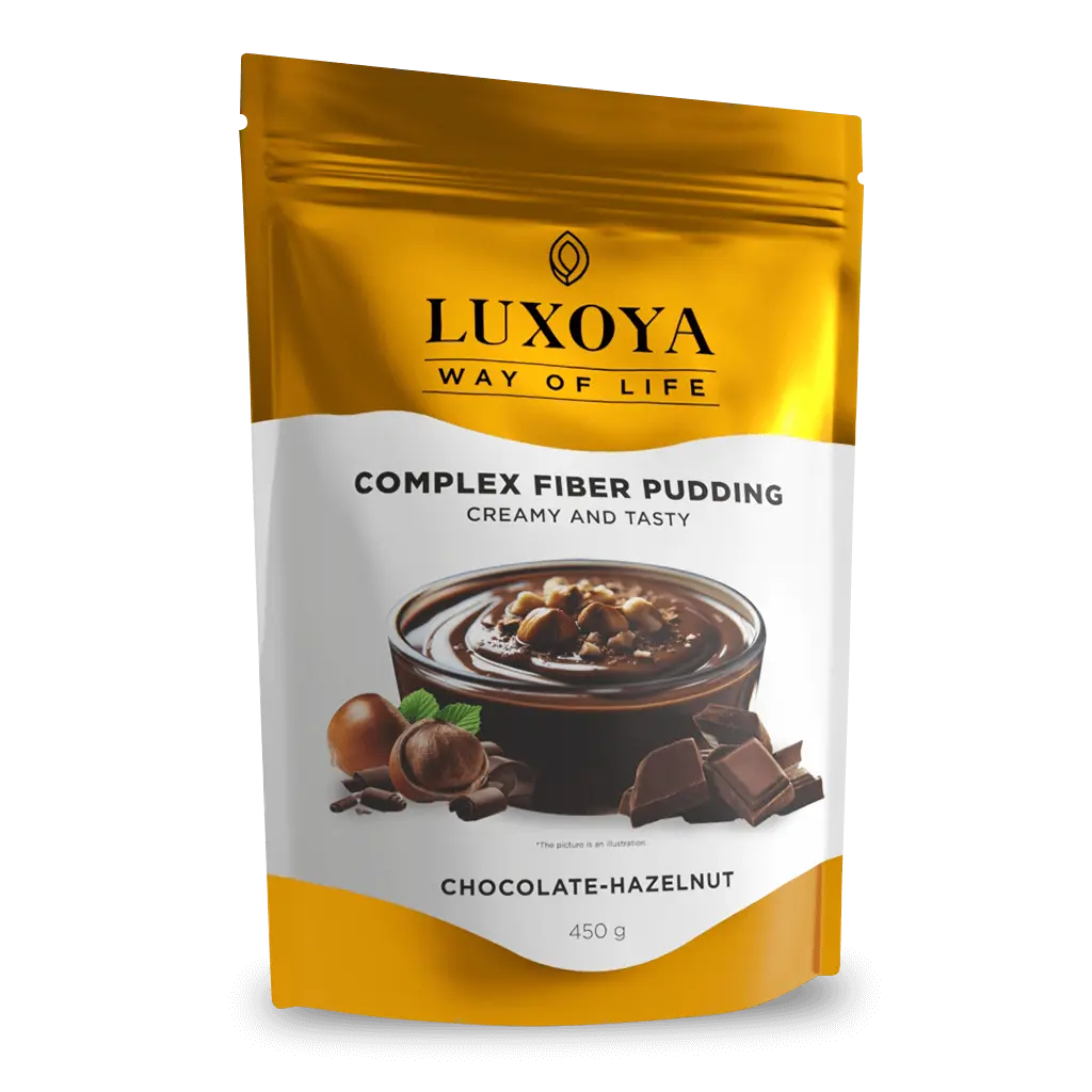 COMPLEX FIBER PUDDING - ROSTPUDING FEHÉRJÉVEL 450 g - Csokoládé-mogyoró ízű